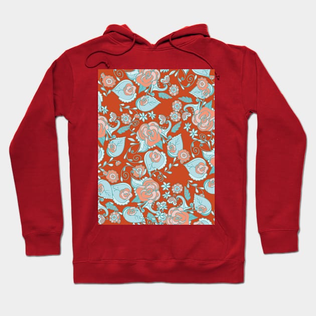 Floral Pattern Hoodie by Ammi